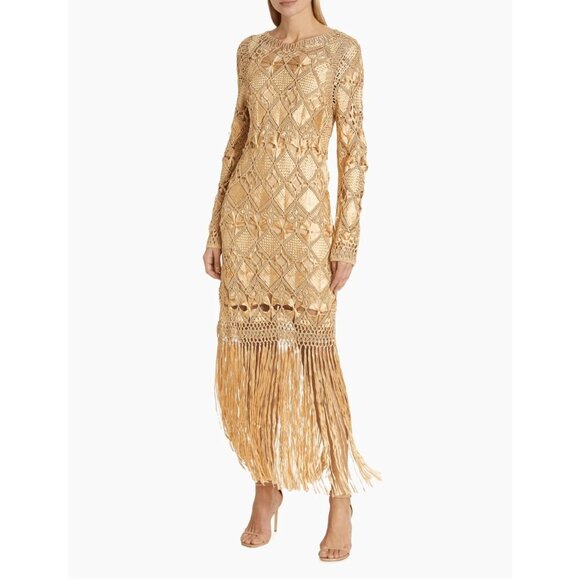 Zimmermann Kaleidoscope Macrame Maxi Dress Size 0 - Picture 3 of 11